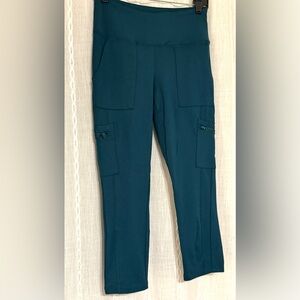 Cali Active teal workout leggings capris. Sz M